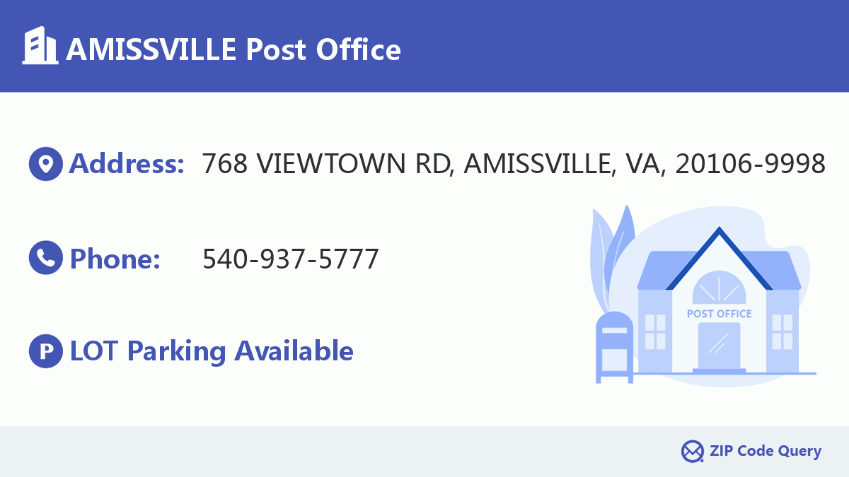 Post Office:AMISSVILLE
