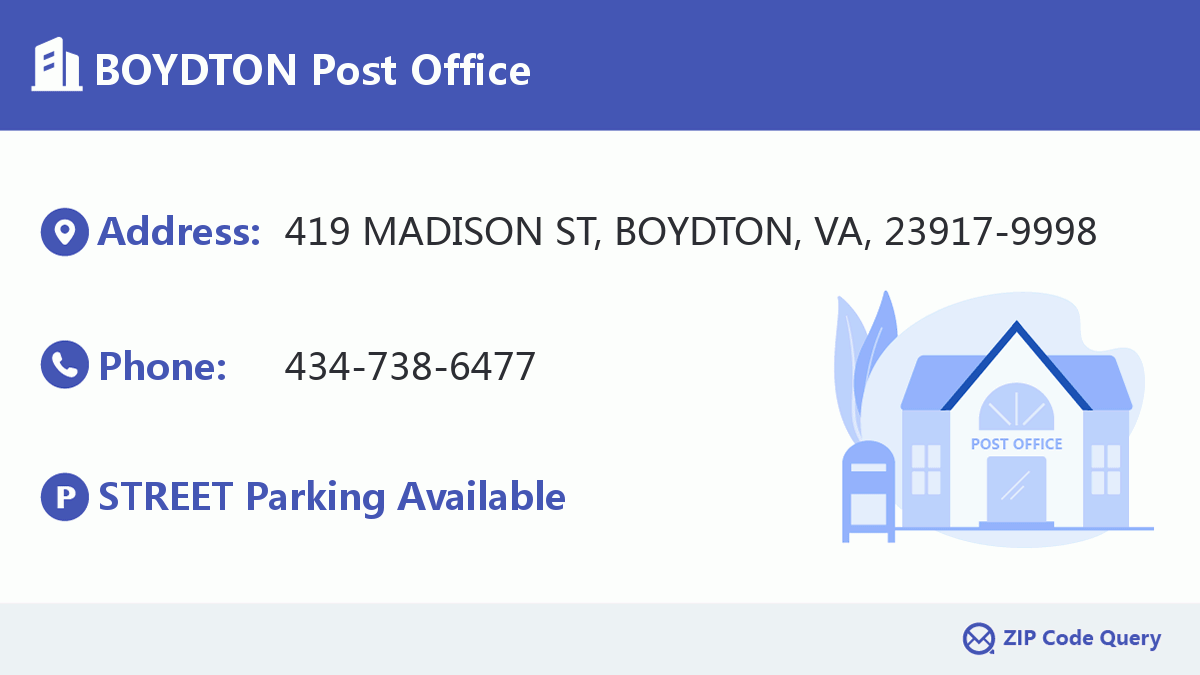 Post Office:BOYDTON