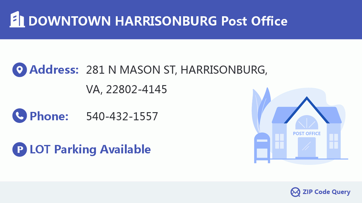 Post Office:DOWNTOWN HARRISONBURG