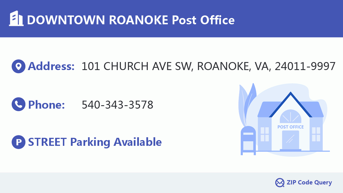 Post Office:DOWNTOWN ROANOKE