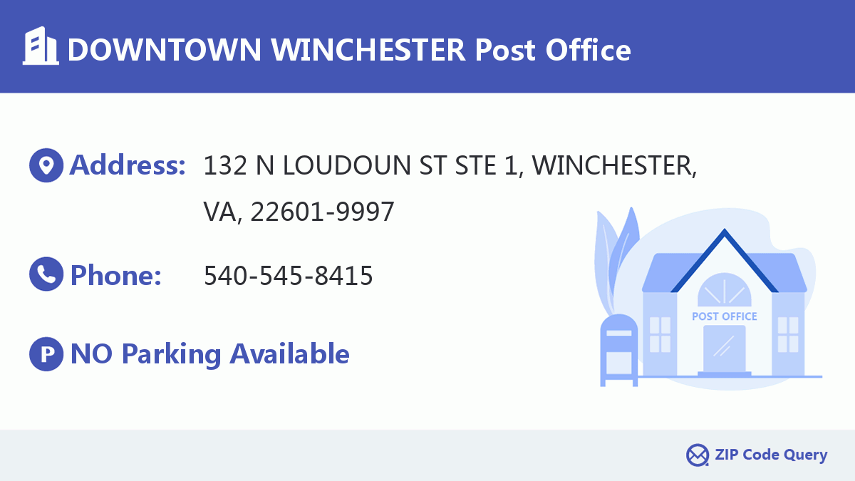 Post Office:DOWNTOWN WINCHESTER