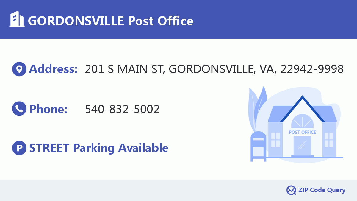 Post Office:GORDONSVILLE