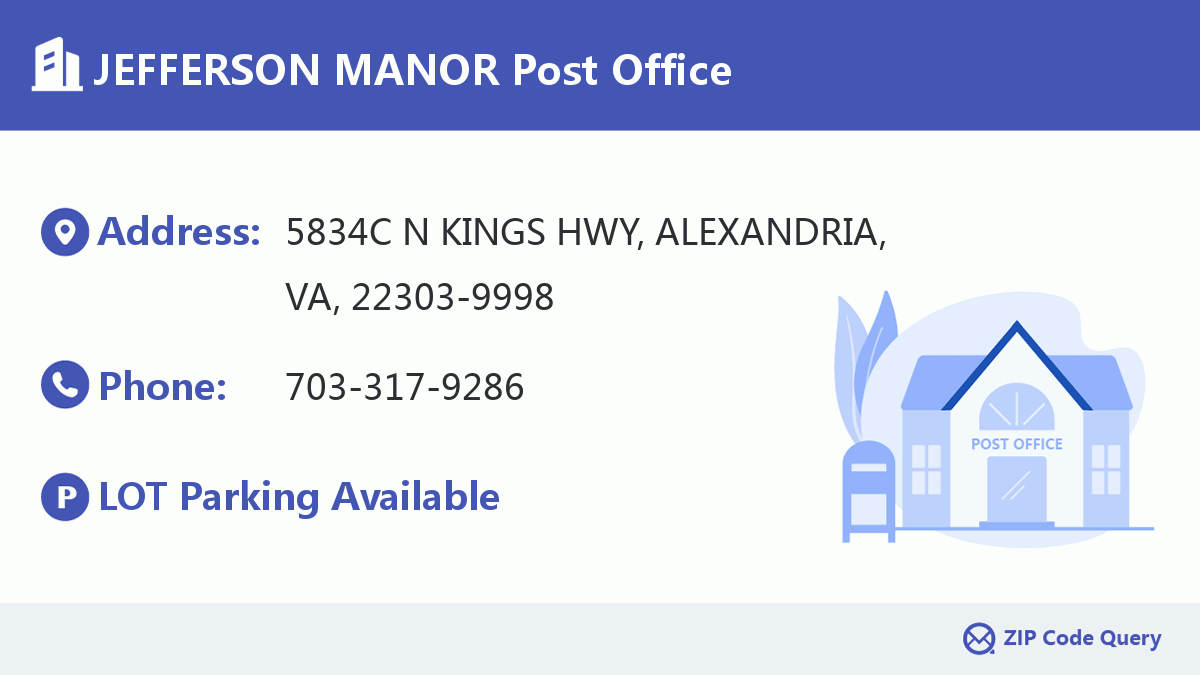 Post Office:JEFFERSON MANOR