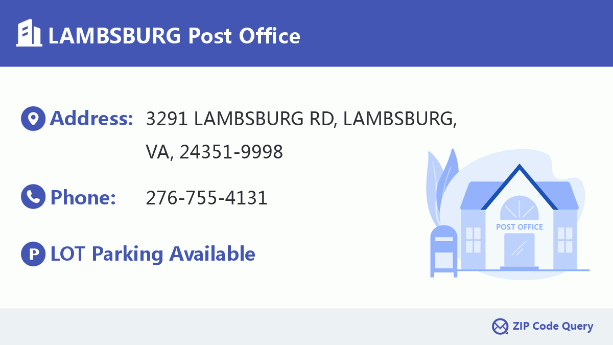 Post Office:LAMBSBURG