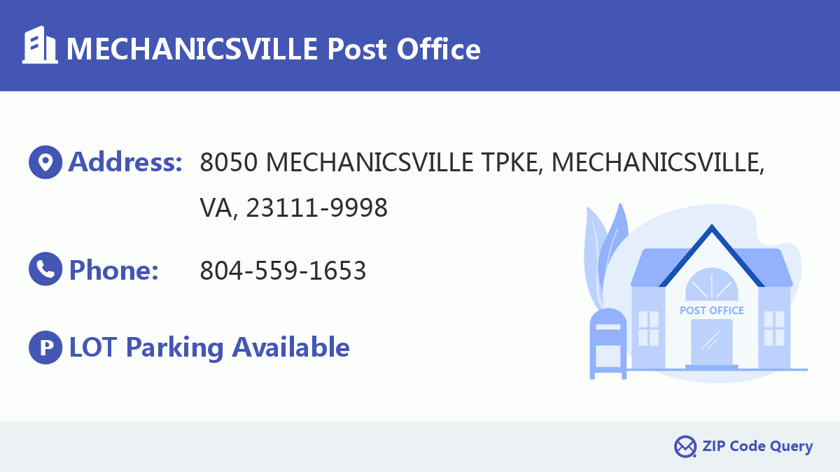 Post Office:MECHANICSVILLE