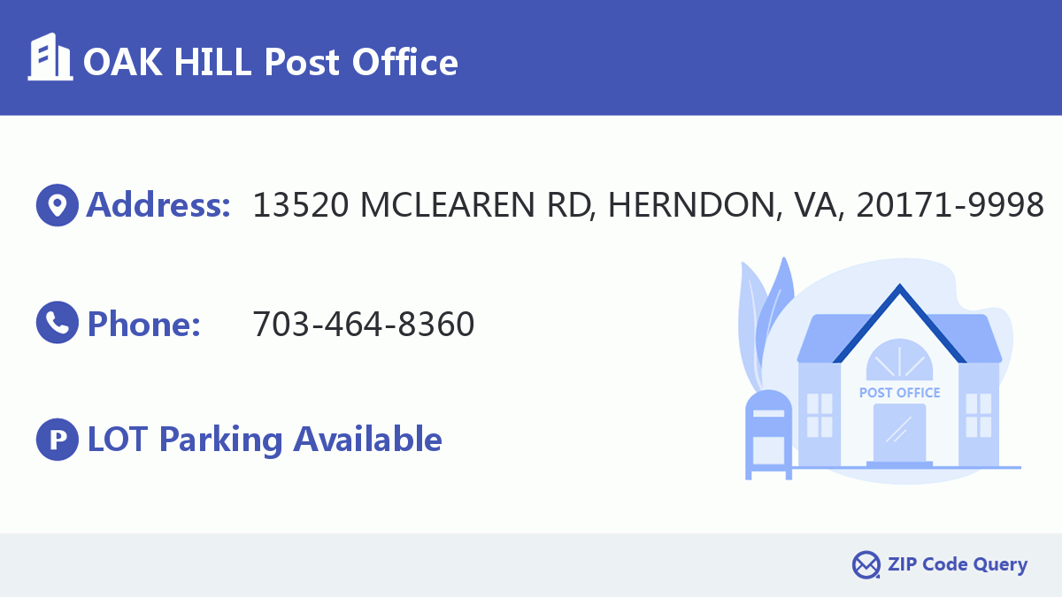 Post Office:OAK HILL