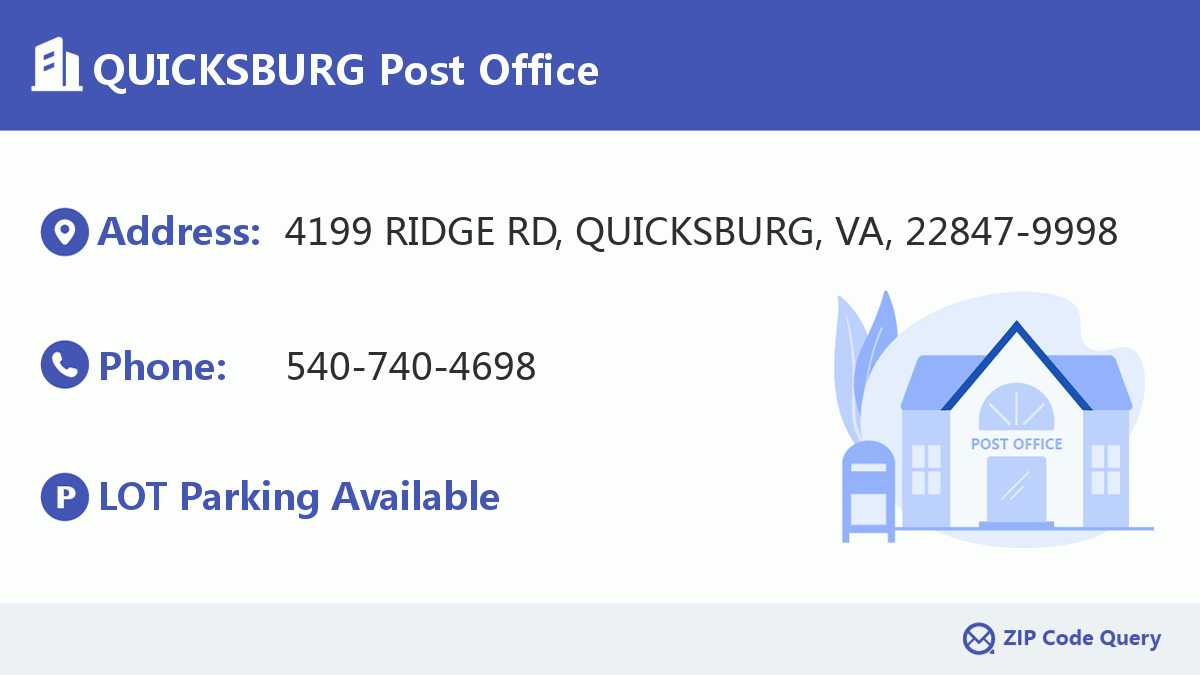 Post Office:QUICKSBURG