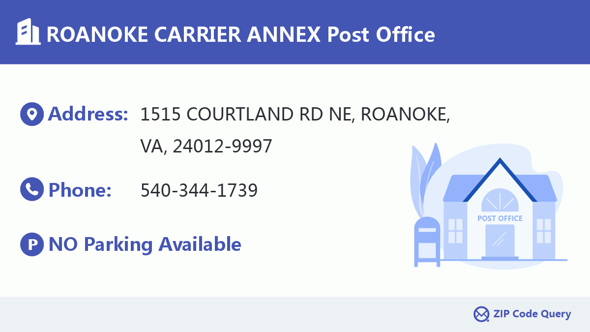 Post Office:ROANOKE CARRIER ANNEX