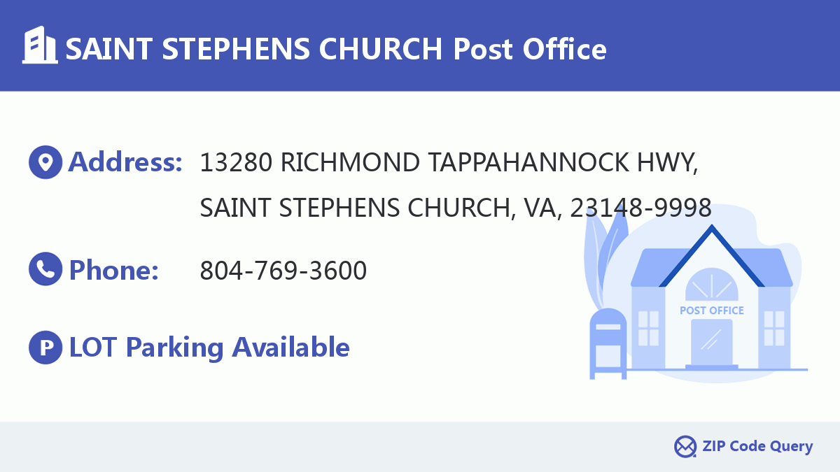 Post Office:SAINT STEPHENS CHURCH