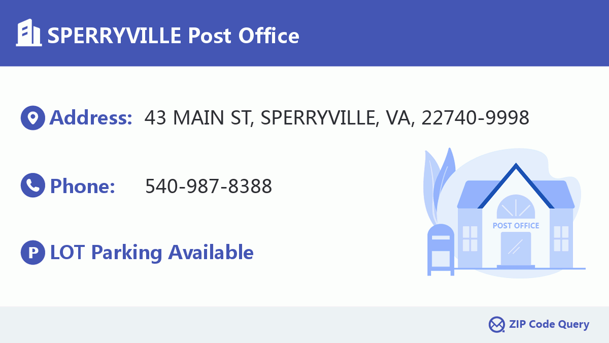 Post Office:SPERRYVILLE