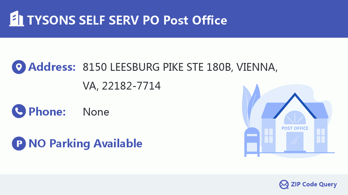 Post Office:TYSONS SELF SERV PO