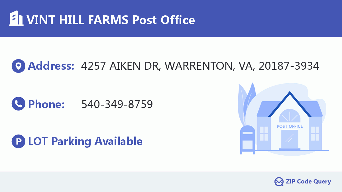 Post Office:VINT HILL FARMS